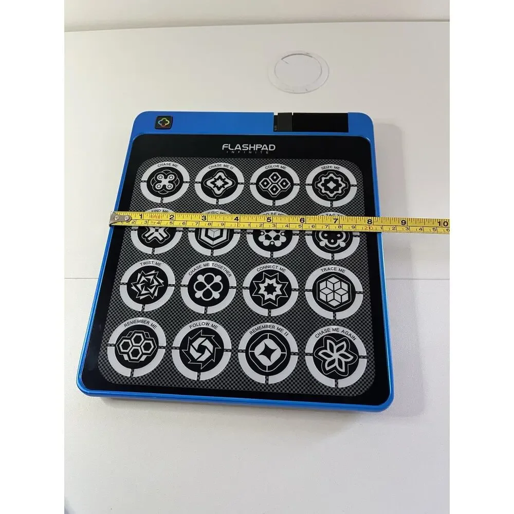 FlashPad Infinite BLUE Touchscreen Pad Electronic Strategy Game Lights Sound EUC